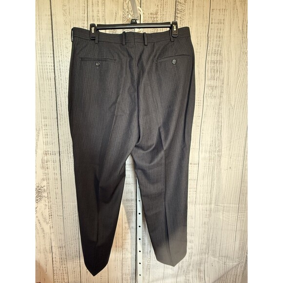 Caravelli Men’s Charcoal Dress Pants 40X30 Belt Loops - Picture 2 of 6